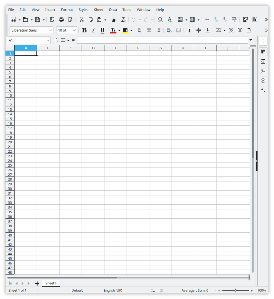 Open source excel