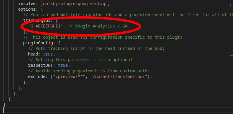 Gatsby Google Analytics 4.0